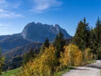 Auf der anderen Bergseite kommt wieder der Wilde Kaiser ins Blickfeld